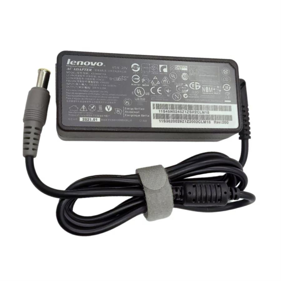 Cargador Original Lenovo IBM 20V 3.25A 65W Punta Redonda 92P1155 Sin Cable Trébol 037