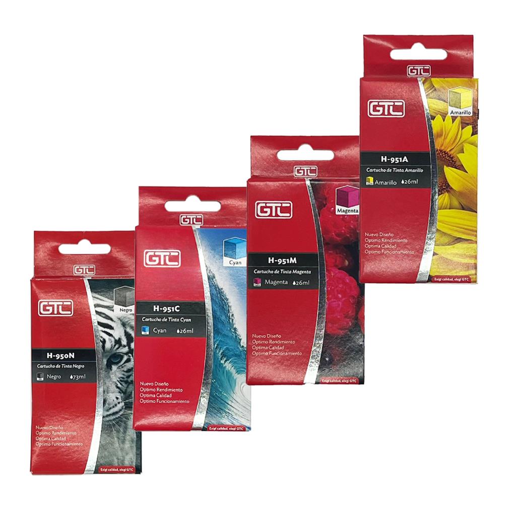 Cartucho de Tinta Gtc compatible HP 950 951 XL