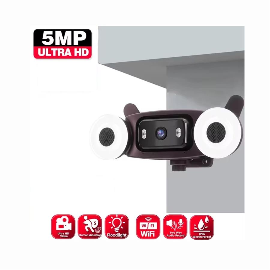 IPC-Q910 Camara De Seguridad Para Exterior Con Parlante Bluetooth Y Luz LED