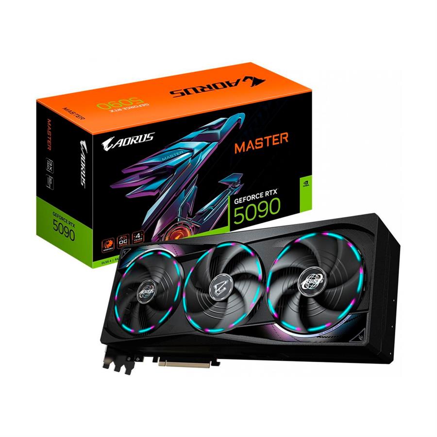 Placa De Video Gigabyte RTX 5090 AORUS MASTER 32GB GDDR7 DLSS 3.5 PCIe 5.0