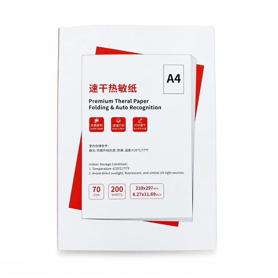 Papel Térmico A4 DYJ-DYZ10 200 Hojas 70g Libre De Bisfenol