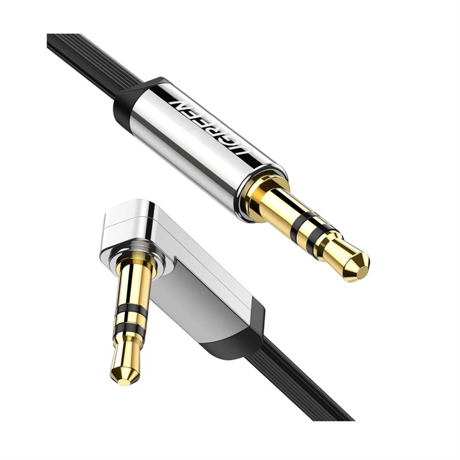 10597 Cable De Audio Auxiliar Plug 3.5 Mm 90º En L 1 Metro Ugreen
