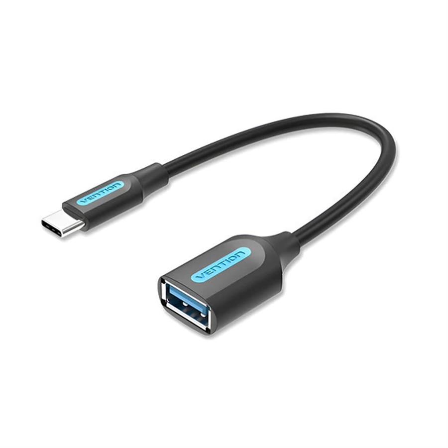 VN-CCVBB Cable Adaptador OTG USB a C 3.1 Vention Macho A USB Hembra 0,15 Metros