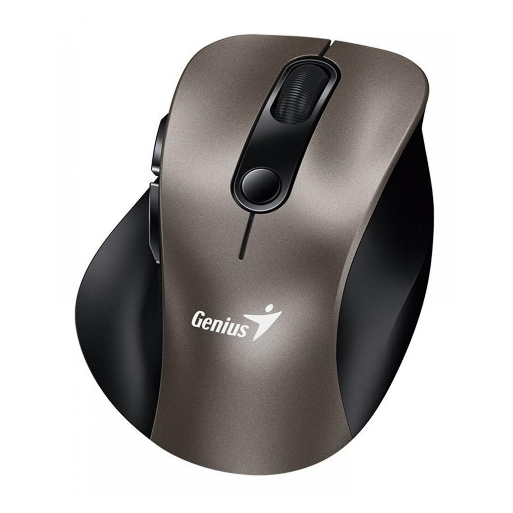 Mouse Inalámbrico Genius Ergo 9000S Bluetooth 2.4GHz Champagne Titanium