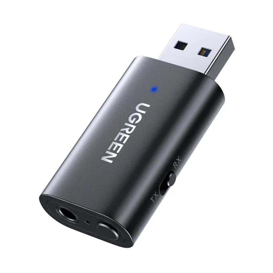 Receptor Bluetooth Ugreen 60300 USB a AUX 3.5mm para Auto y Audio