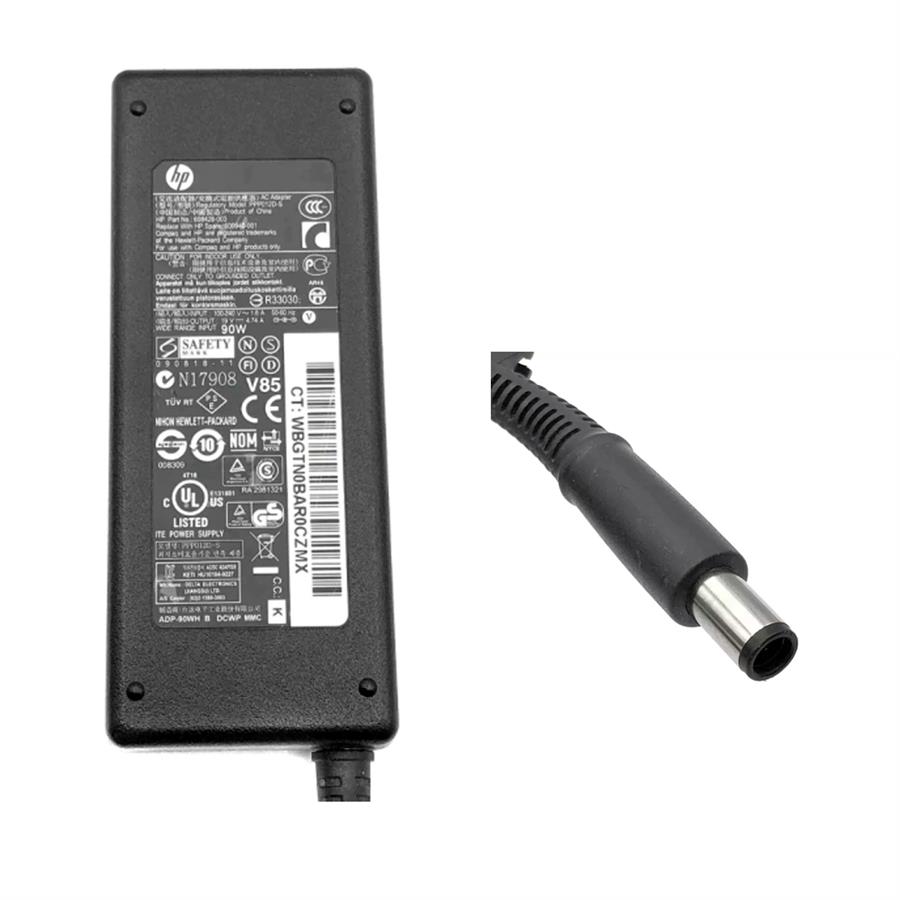 Cargador De Notebook Original HP 19V 4.74A 90W Pin Grueso DV7 CQ56 391173-001 013 Sin Cable Trebol