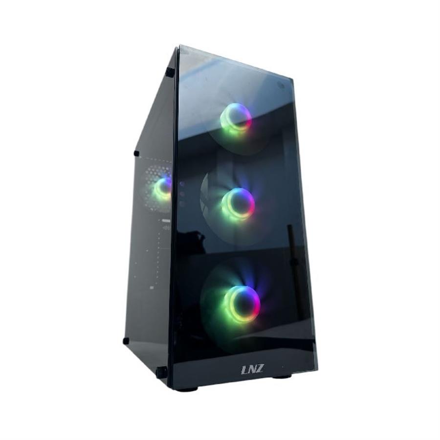 Gabinete Gamer Lnz Y10 Vidrio Templado 4fan Argb