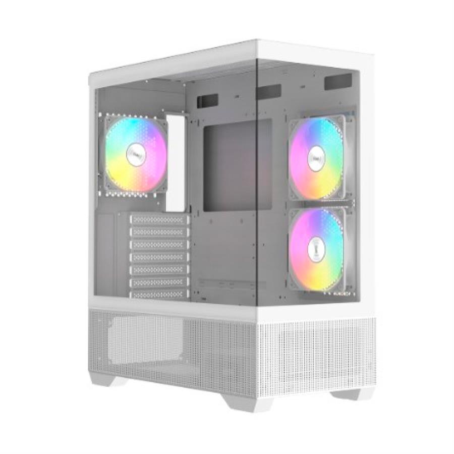 Gabinete Gamer Raidmax Infinita I801 Air White Fishtank Argb Tg