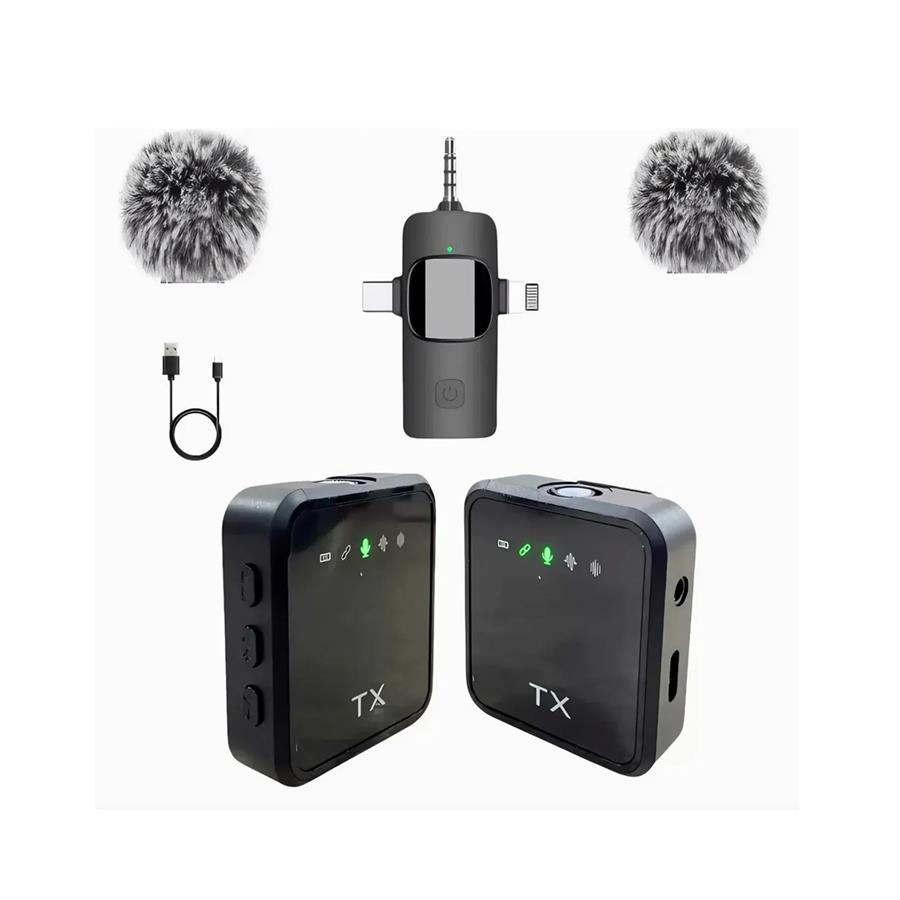 F11-2 Microfono Corbatero  Receptor 3 En 1 Calidad Premium