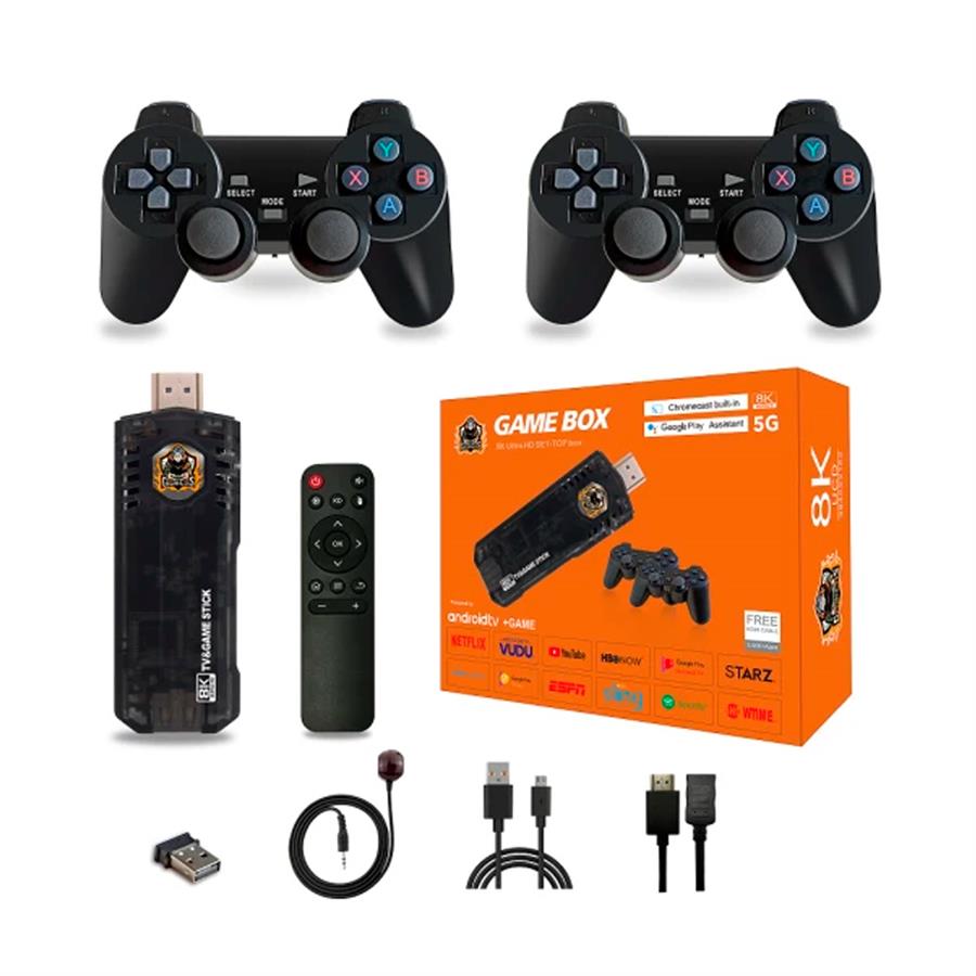 RS-110 TV Box Game Stick – Consola Retro + Android TV Stick En Un Solo Dispositivo