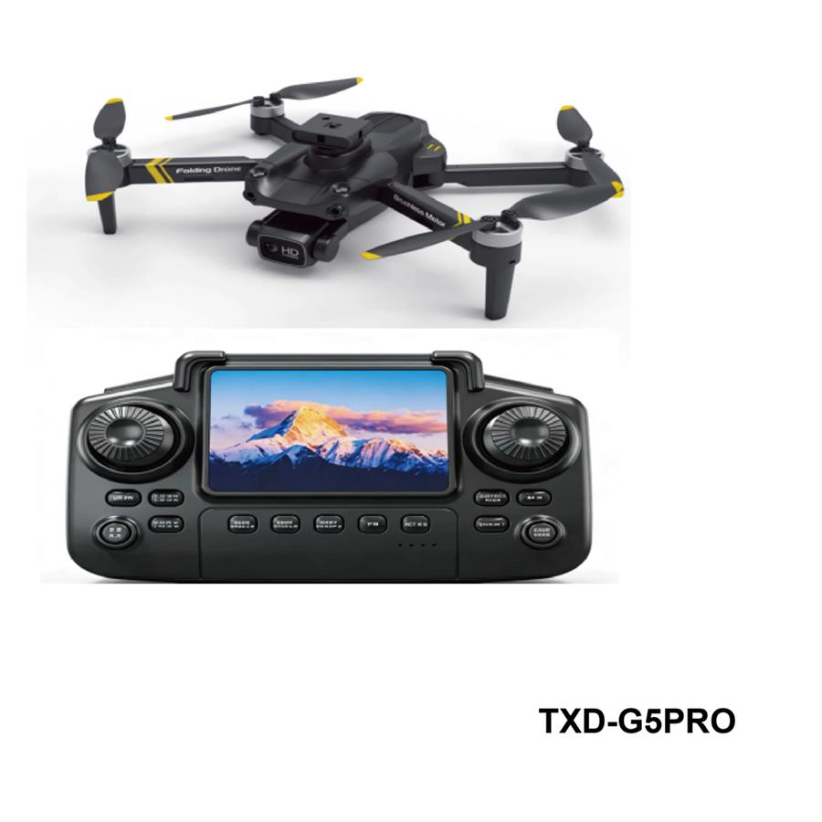 Drone TXD G5PRO Con Cámaras Duales Control AI Evita Obstáculos 5 Lados Pantalla Integrada