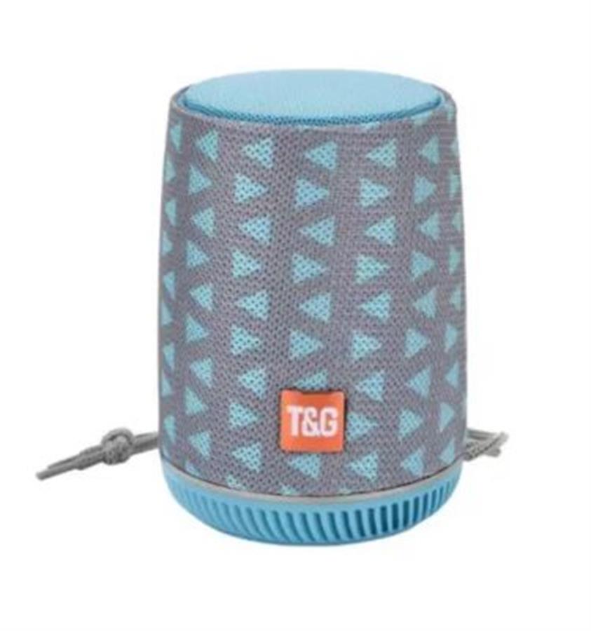 Parlante Portatil Bluetooth T&G Tg-527 Gris y Azul