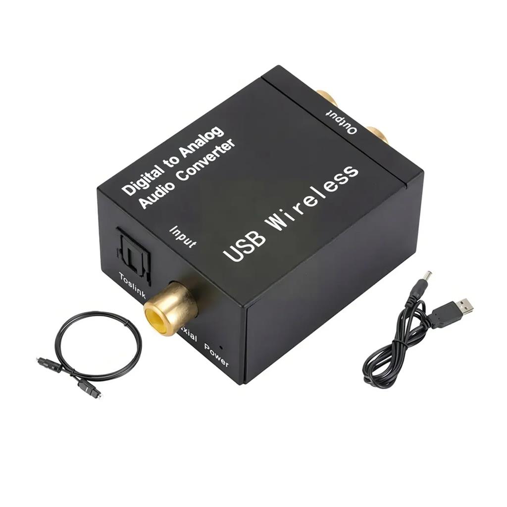 Conversor Audio Toslink Optico O Coaxial A Rca Con Bluetooth