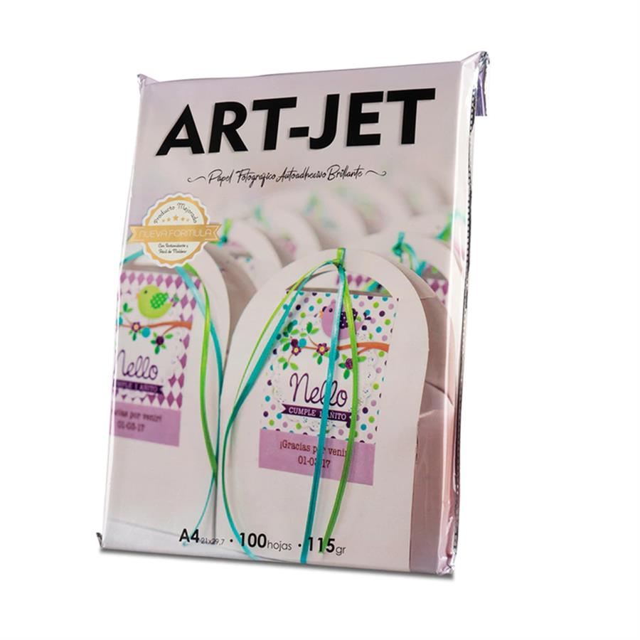 Papel Ar t-Jet Adhesivo Brillante 115g 100H