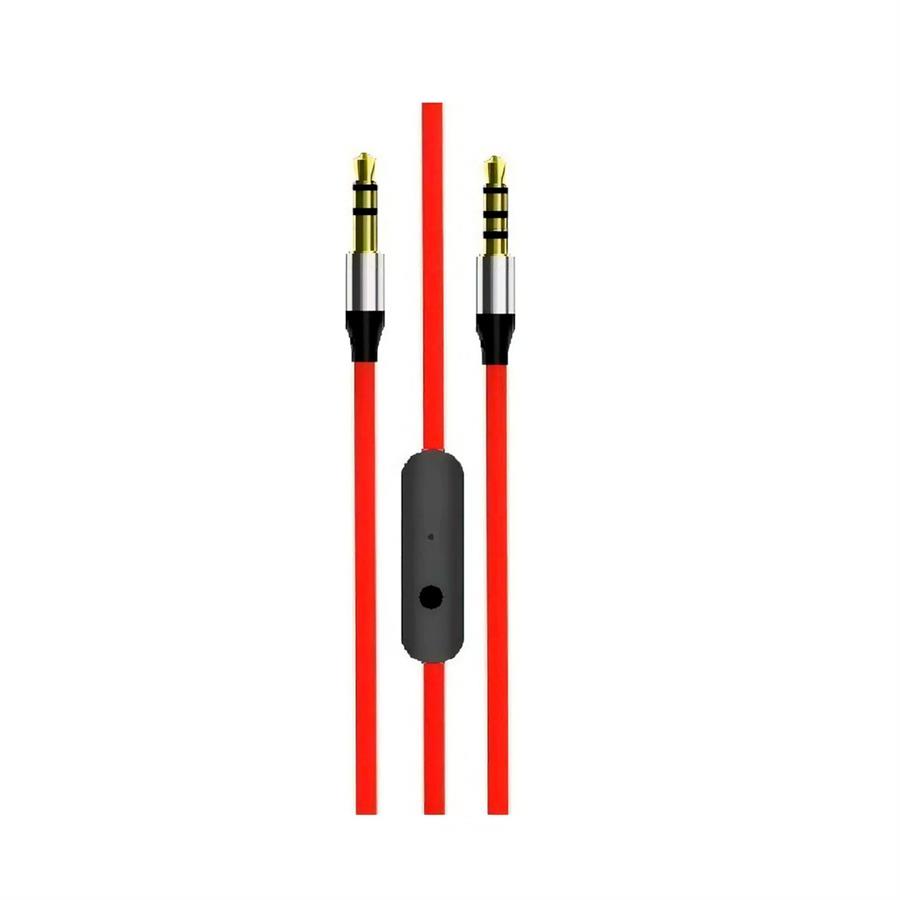 Cable Auxiliar Microfono Boton Plano Plug 3.5mm Aux
