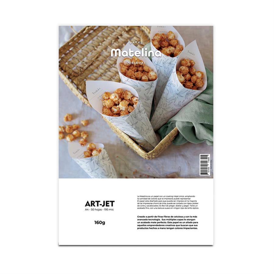 Papel Matelina Art-Jet Doble Faz 160g 50H