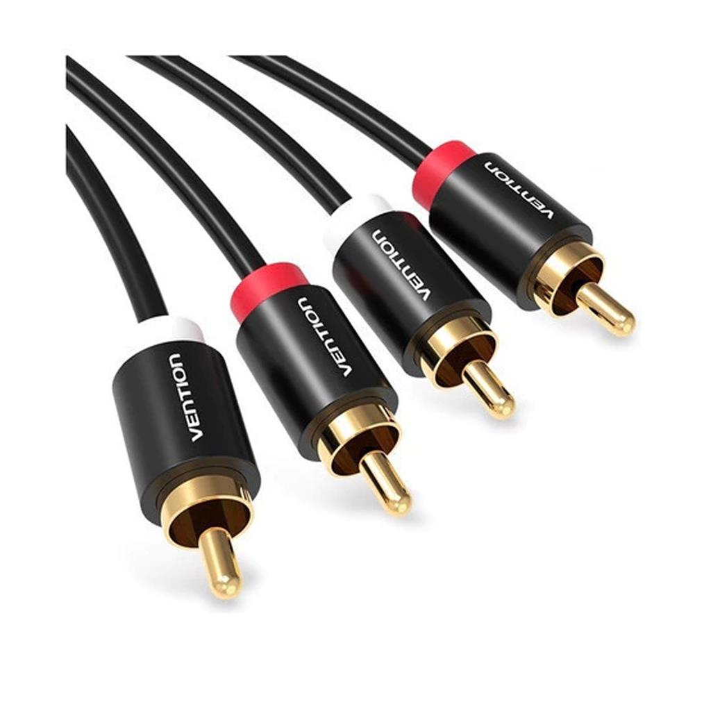 Cable de Audio 2 RCA Macho a 2 RCA Macho Vention BCMBI 3 Metros Alta Calidad