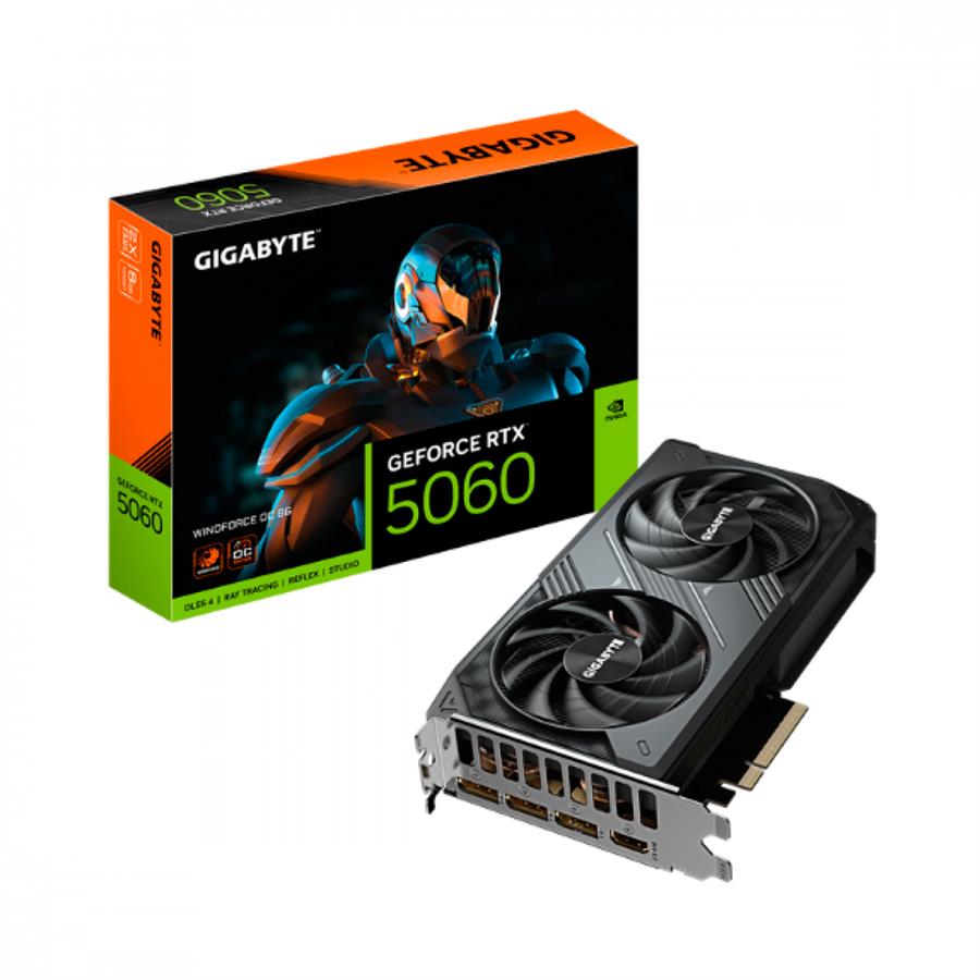Placa De Video Gigabyte Rtx 5060 Wf2 Oc 8gb
