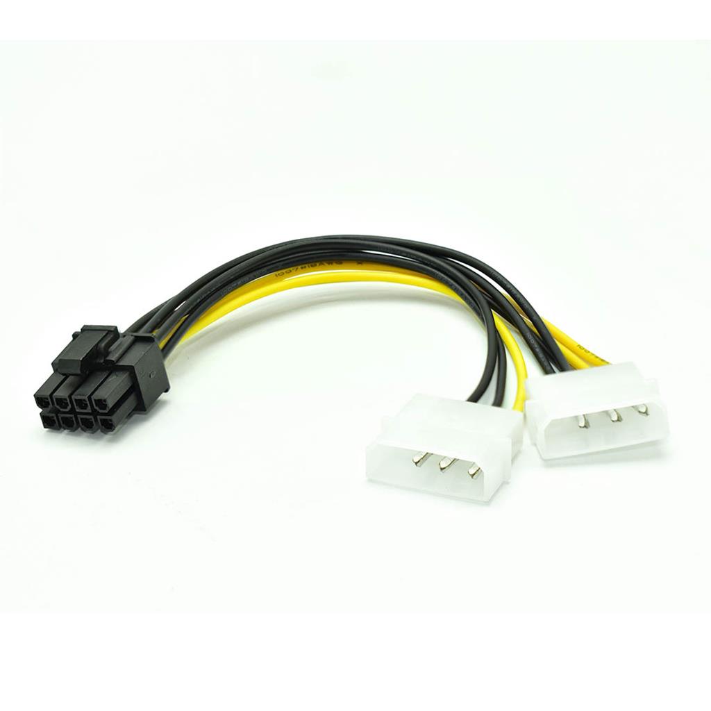 Adaptador 8 pines a 2 molex 4 pines para motherboard NSAD824