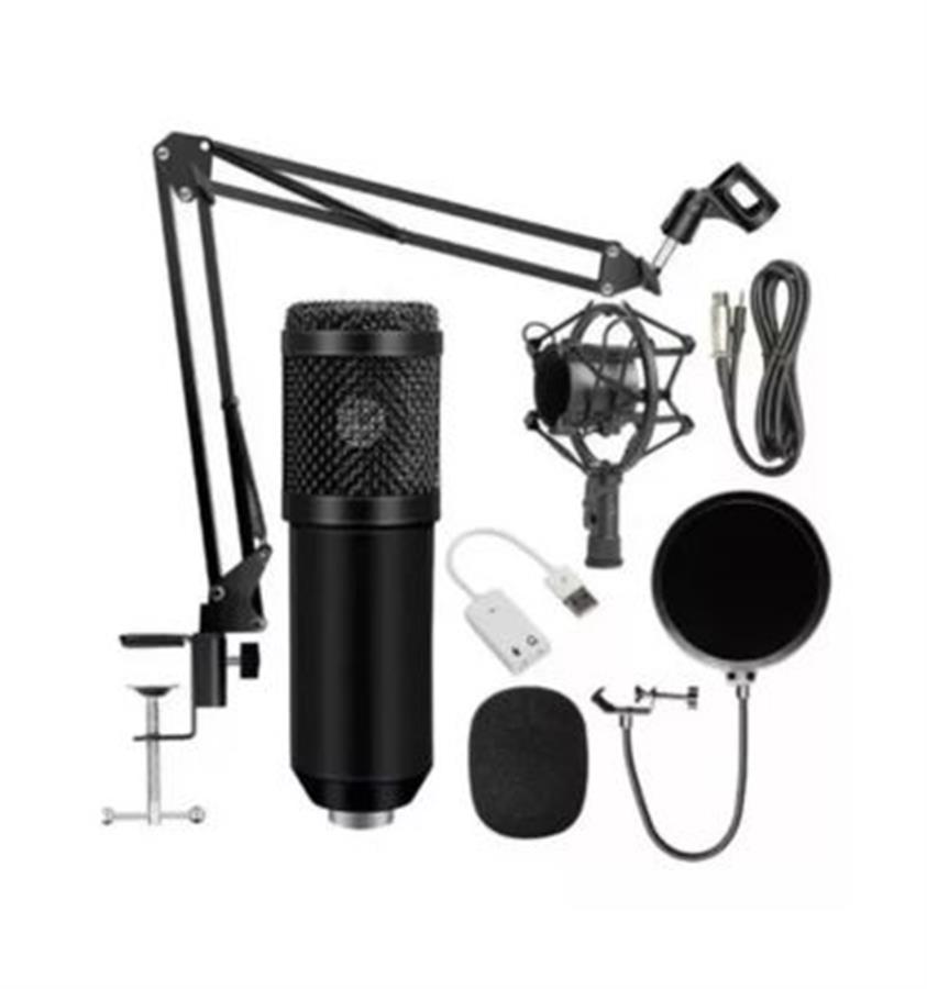 Kit Microfono Condenser Con Soporte Bm-800tz