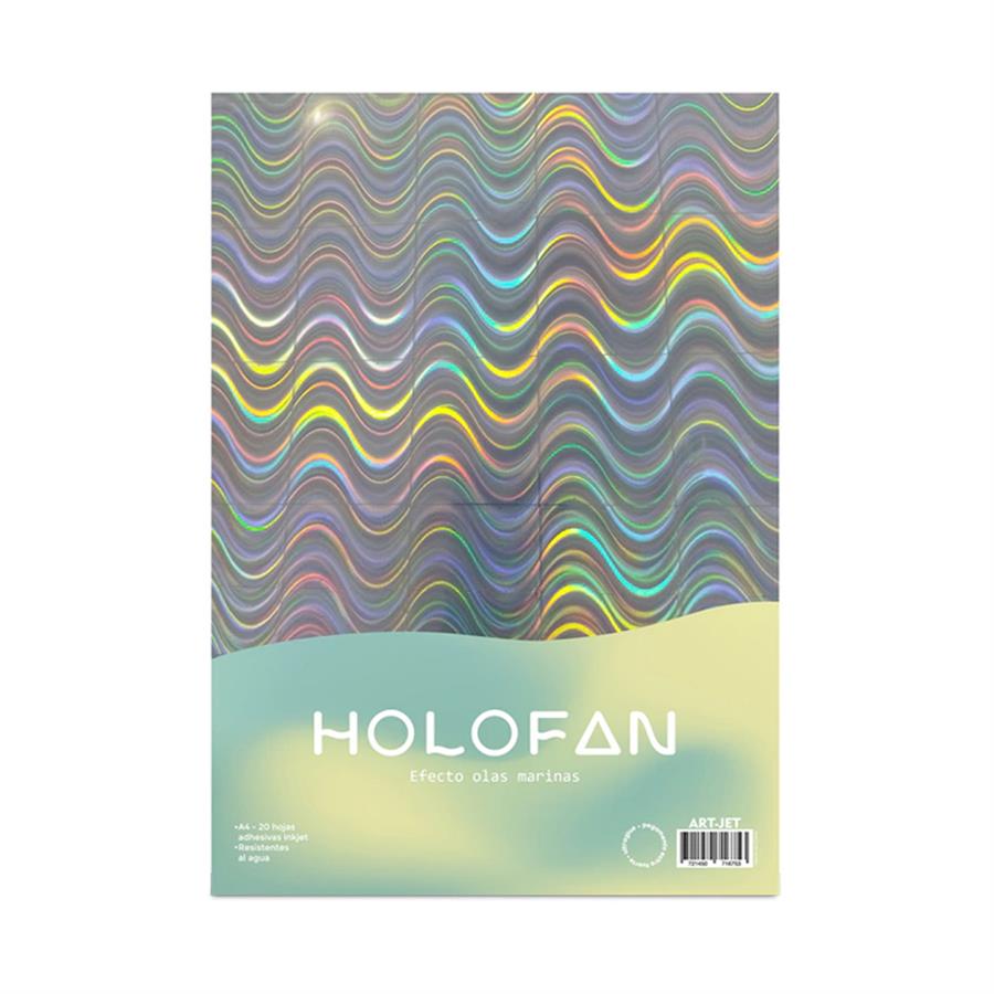 Papel Holofan Efecto Olas Marinas A4 20H