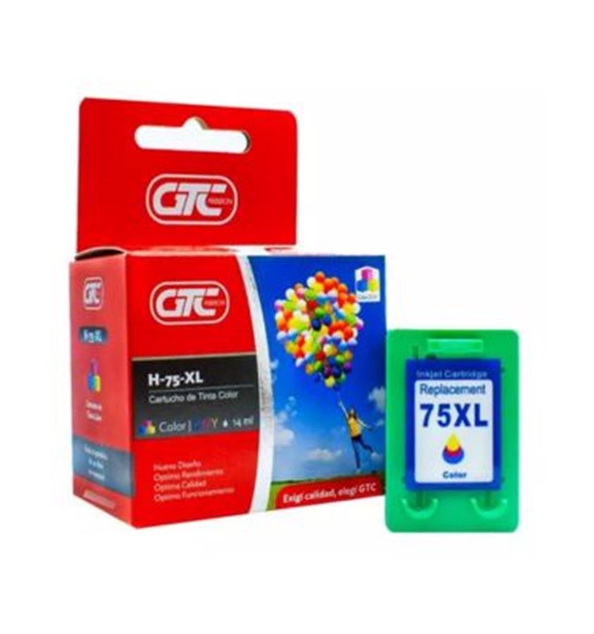 Cartucho De Tinta Gtc Compatible Hp 75xl Cb338wl Color