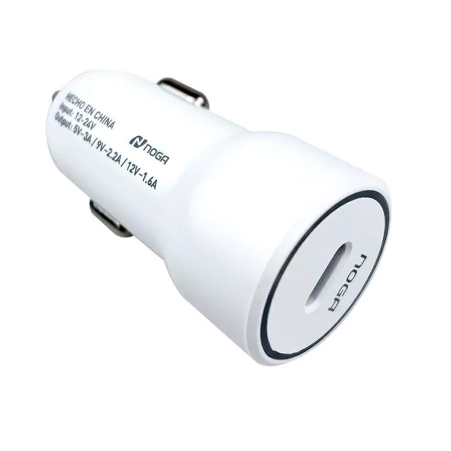 Car Usb 21c Noga Cargador Usb-C De Carga Rápida Para El Auto Con Cable Desmontable