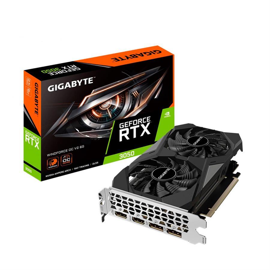 Placa De Video Gigabyte GeForce RTX 3050 GDDR6 6GB – Rendimiento Y Eficiencia Para Gaming En Full HD