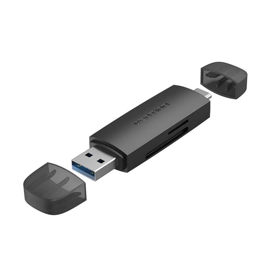 VN-CLKB0 Lector De Tarjetas SD Y TF USB 3.0 USB-C 5 Gbps Vention
