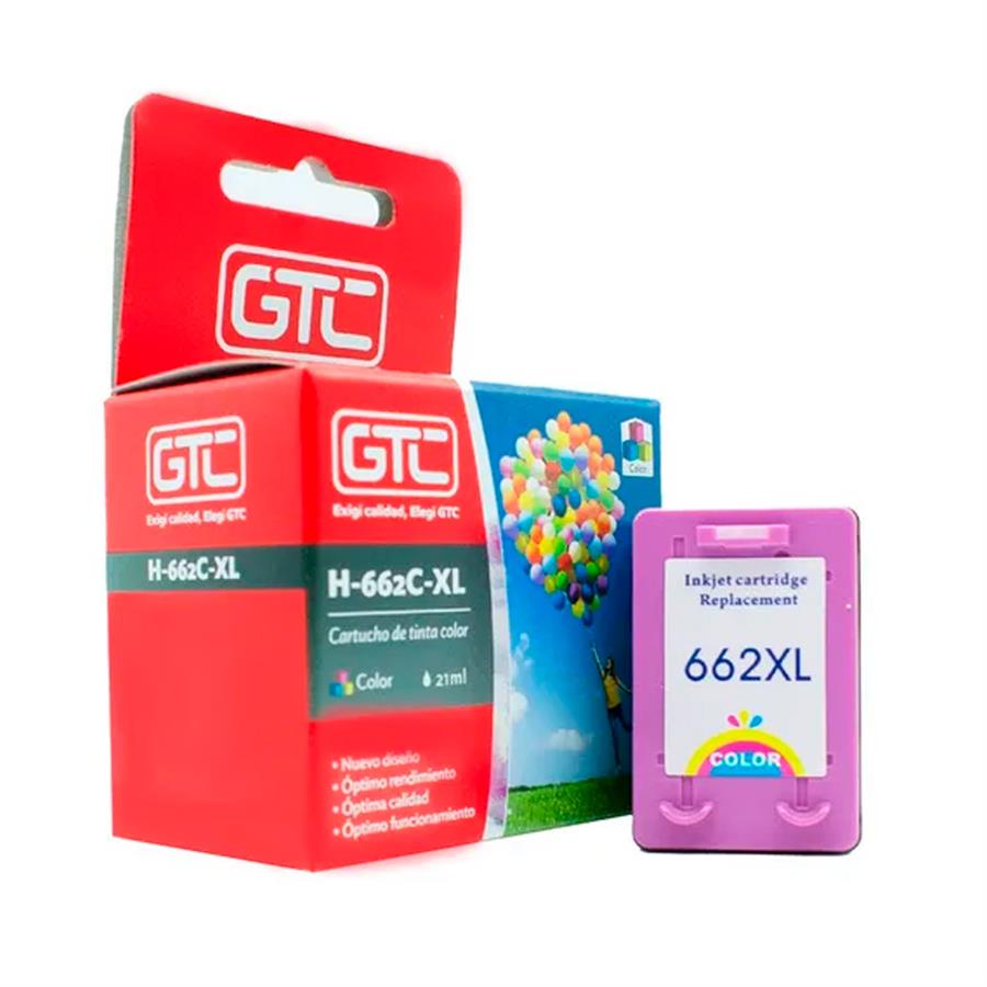 Cartucho de Tinta Gtc compatible HP 662XL Color