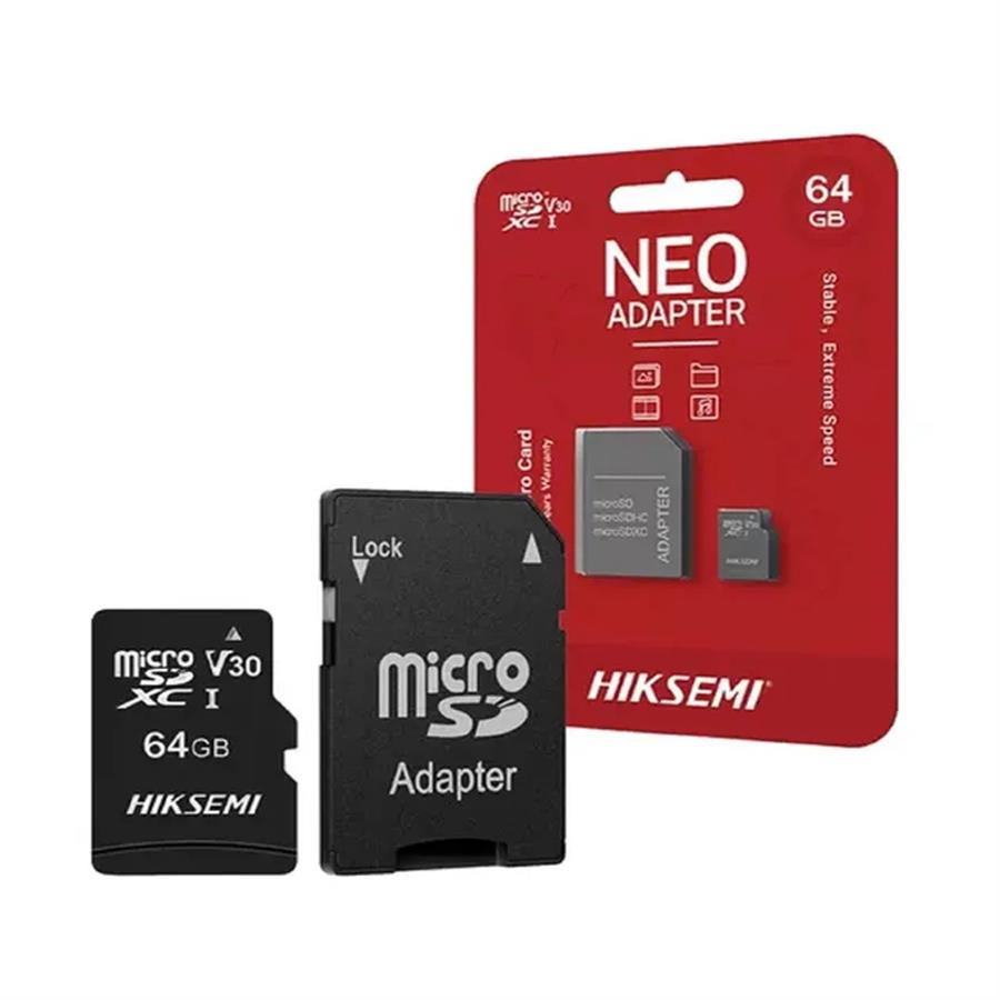 Tarjeta Memoria Micro SD HIKSEMI 64Gb NEO c/Adap