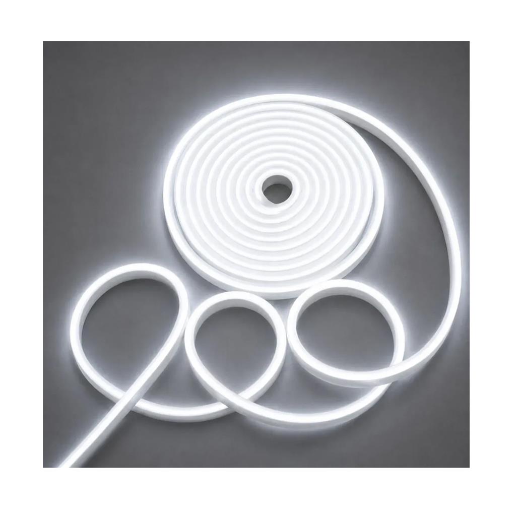 Kit Tira de Luz LED Neón Blanco Frío 5 Metros 12V LED-2835NH120TZ