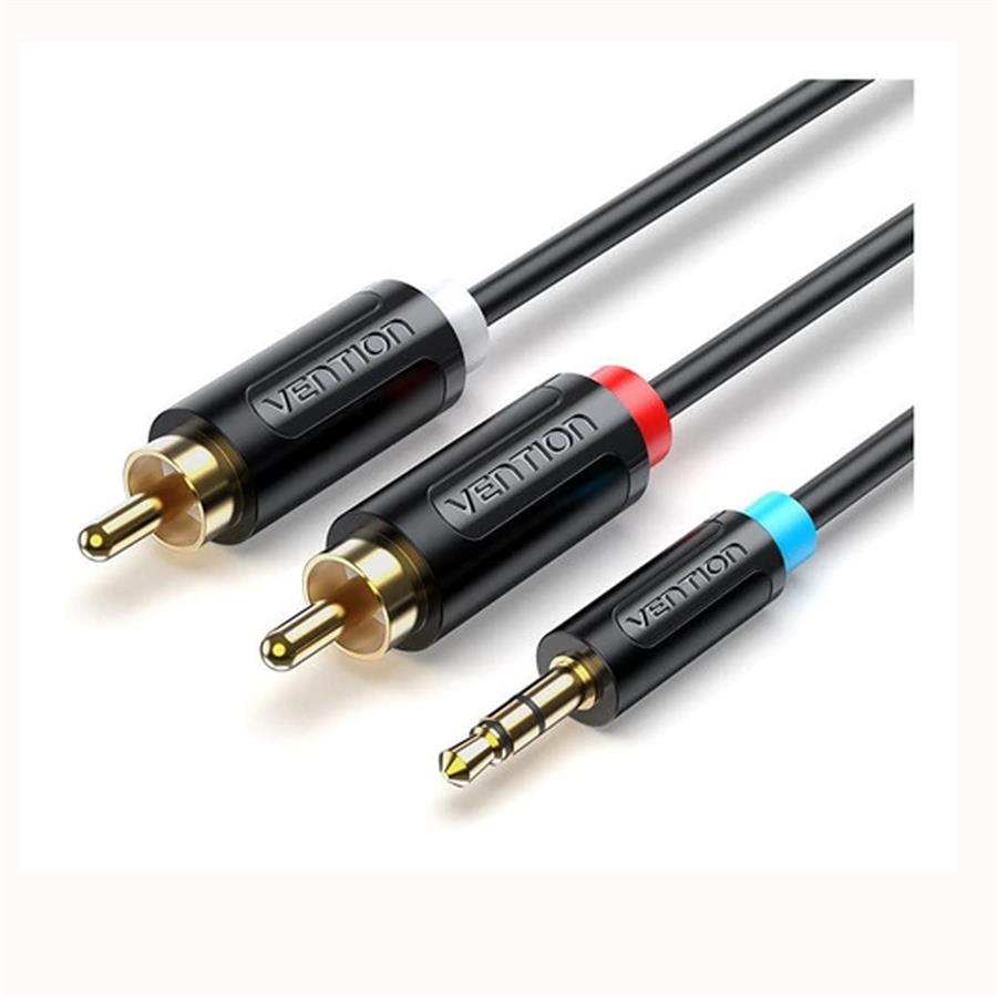 Cable De Audio Auxiliar Vention 3.5 Mm A 2 RCA Macho 2 Metros